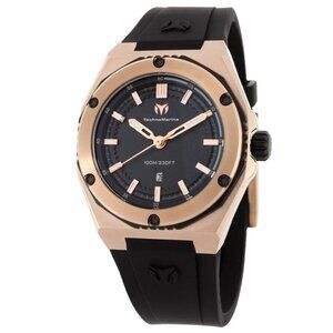 FX04322B NWT Technomarine Fashion Ladies Quartz Plastic and Stainless Steel Auth